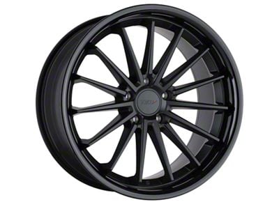TSW Marina Matte Black with Gloss Black Lip Wheel; 20x8.5 (10-15 Camaro, Excluding ZL1)