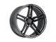 TSW Mechanica Matte Gunmetal with Matte Black Face Wheel; 19x9.5; 39mm Offset (10-15 Camaro, Excluding ZL1)