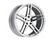 TSW Mechanica Silver with Mirror Cut Face Wheel; 20x10.5 (10-15 Camaro)