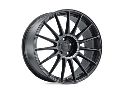 TSW Paddock Semi Gloss Black with Machined Tinted Ring Wheel; 19x8.5; 35mm Offset (10-15 Camaro, Excluding ZL1)