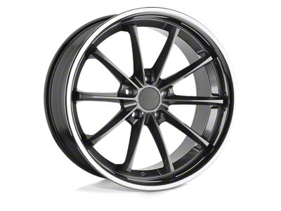 TSW Sweep Gloss Gunmetal with Stainless Lip Wheel; 19x9.5 (10-15 Camaro, Excluding ZL1)