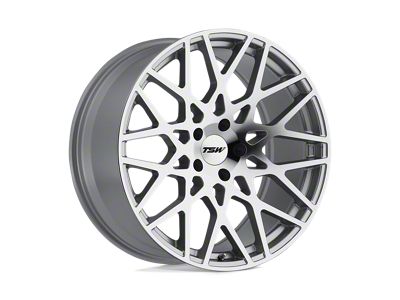 TSW Vale Silver with Mirror Cut Face Wheel; 19x9.5 (10-15 Camaro, Excluding ZL1)