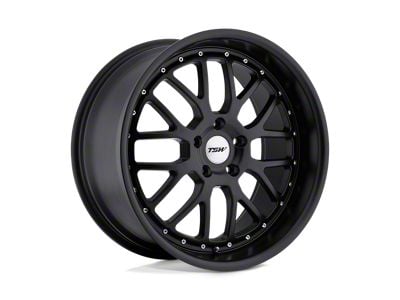 TSW Valencia Matte Black Wheel; 19x8; 20mm Offset (10-15 Camaro, Excluding ZL1)