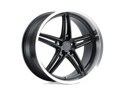 TSW Variante Gloss Black with Machined Lip Wheel; 19x9.5; 39mm Offset (10-15 Camaro, Excluding ZL1)