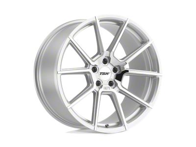 TSW Chrono Silver with Mirror Cut Face Wheel; 21x10.5 (10-14 Mustang)