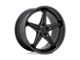 TSW Launch Matte Black with Gloss Black Lip Wheel; 19x8.5 (10-14 Mustang)