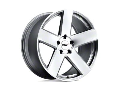 TSW Bristol Silver with Mirror Cut Face Wheel; 18x8.5 (15-23 Mustang GT w/o Performance Pack, , V6)