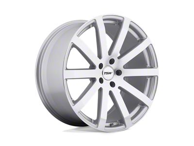 TSW Brooklands Silver with Mirror Cut Face Wheel; 19x9.5 (15-23 Mustang GT, EcoBoost, V6)