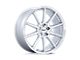 TSW Canard Gloss Silver with Machined Face Wheel; 19x10.5 (15-23 Mustang, Excluding GT500)