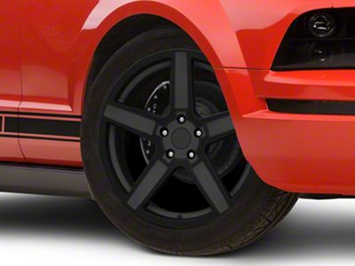 TSW Ascent Matte Gunmetal with Gloss Black Face Wheel; 19x9.5; 40mm Offset (05-09 Mustang GT, V6)