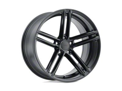 TSW Chapelle Matte Black Wheel; 18x8.5; 35mm Offset (16-24 Camaro, Excluding SS w/ 6-Piston Front Calipers & ZL1)