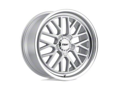 TSW Hockenheim S Silver with Mirror Cut Lip Wheel; 19x9.5; 20mm Offset (16-24 Camaro, Excluding SS w/ 6-Piston Front Calipers & ZL1)