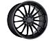 TSW Marina Matte Black with Gloss Black Lip Wheel; 20x8.5 (16-24 Camaro, Excluding ZL1)