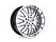 TSW Snetterton Hyper Silver with Mirror Cut Lip Wheel; 19x9.5; 45mm Offset (16-24 Camaro, Excluding SS w/ 6-Piston Front Calipers & ZL1)