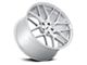 TSW Lasarthe Gloss Silver Machined Wheel; Rear Only; 22x10.5 (08-23 RWD Challenger, Excluding Widebody)