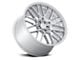 TSW Daytona Gloss Silver Wheel; Rear Only; 22x10.5 (11-23 RWD Charger, Excluding Widebody)