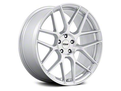 TSW Lasarthe Gloss Silver Machined Wheel; 22x9 (11-23 RWD Charger, Excluding Widebody)