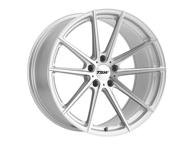 TSW Bathurst Gloss Silver Wheel; 19x8 (21-24 Mustang Mach-E)