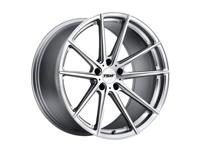 TSW Bathurst Silver with Mirror Cut Face Wheel; 18x8 (21-24 Mustang Mach-E, Excluding GT)