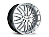 TSW Snetterton Hyper Silver with Mirror Cut Lip Wheel; 18x8; 40mm Offset (21-25 Mustang Mach-E, Excluding GT)