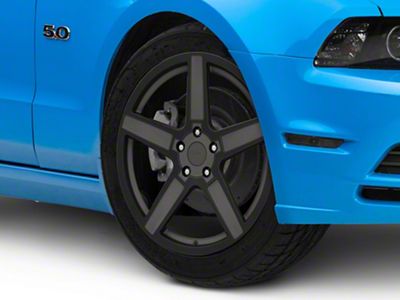 TSW Ascent Matte Gunmetal with Gloss Black Face Wheel; 19x9.5; 40mm Offset (10-14 Mustang GT w/o Performance Pack, V6)