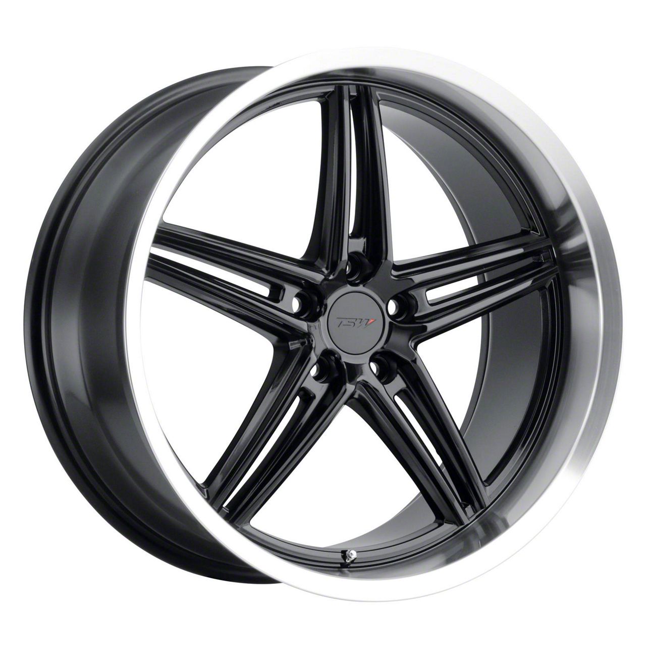 TSW Mustang Variante Gloss Black Machined Wheel; 20x9; 30mm Offset ...