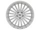 TSW Turbina Titanium Silver Wheel; Rear Only; 20x11 (15-23 Mustang GT, EcoBoost, V6)