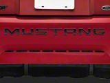 Bumper Insert Letters; Matte Black (99-04 Mustang GT, V6)