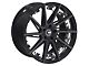 TW Racing E2 Forged Gloss Black with Milled Spokes Wheel; Rear Only; 20x10 (05-09 Mustang)