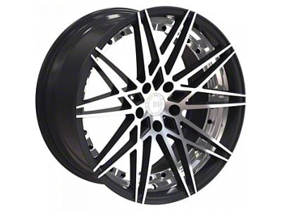 TW Racing E4 Forged Gloss Black with Machined Face Wheel; Rear Only; 20x10 (05-09 Mustang)