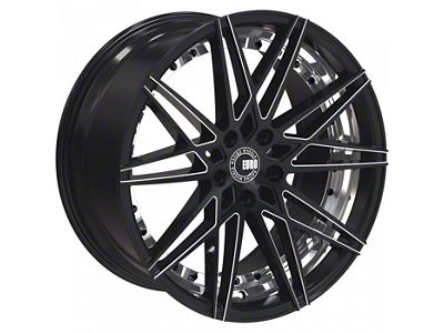 TW Racing E4 Forged Gloss Black with Milled Spokes Wheel; 20x8.5 (05-09 Mustang)