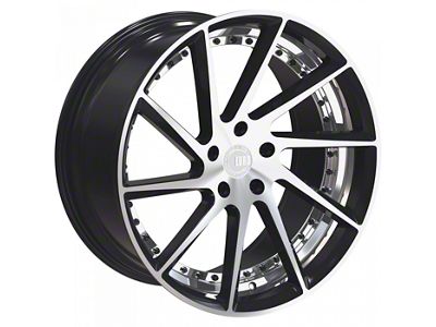 TW Racing E1 Forged Gloss Black with Machined Face Wheel; Rear Only; 20x10; 40mm Offset (10-14 Mustang)