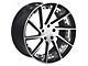 TW Racing E1 Forged Gloss Black with Machined Face Wheel; Rear Only; 20x10 (10-14 Mustang)