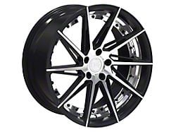 TW Racing E2 Forged Gloss Black with Machined Face Wheel; Rear Only; 20x10 (10-14 Mustang)