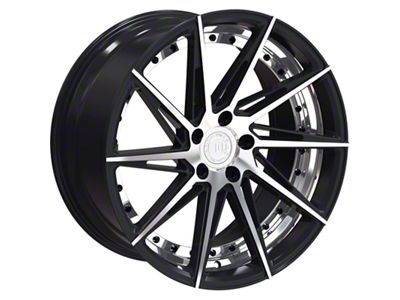 TW Racing E2 Forged Gloss Black with Machined Face Wheel; Rear Only; 20x10; 40mm Offset (10-14 Mustang)