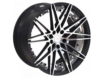 TW Racing E4 Forged Gloss Black with Machined Face Wheel; 20x8.5 (10-14 Mustang)