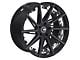 TW Racing E2 Forged Gloss Black with Milled Spokes Wheel; Rear Only; 20x10; 38mm Offset (16-24 Camaro)