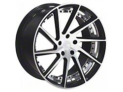 TW Racing E1 Forged Gloss Black with Machined Face Wheel; Rear Only; 20x10 (2024 Mustang)