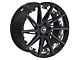 TW Racing E2 Forged Gloss Black with Milled Spokes Wheel; Rear Only; 20x10 (2024 Mustang)