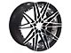 TW Racing E4 Forged Gloss Black with Machined Face Wheel; 20x8.5 (2024 Mustang)