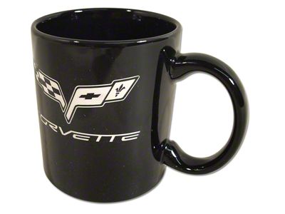 11-oz. Coffee Mug with C6 Logo; Black