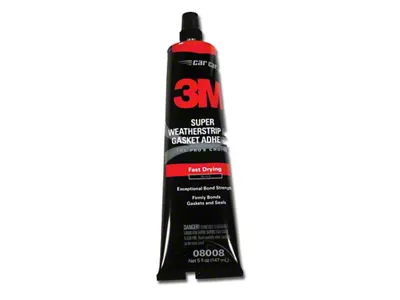 3M Weatherstrip Adhesive; Black; 5-Ounce