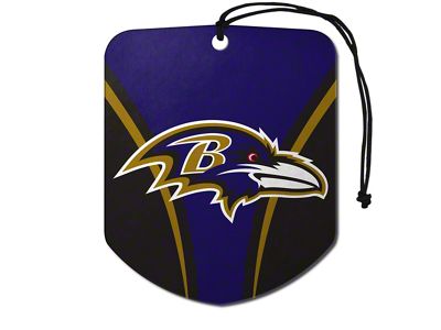 Air Fresheners with Baltimore Ravens Logo; Purple and Black