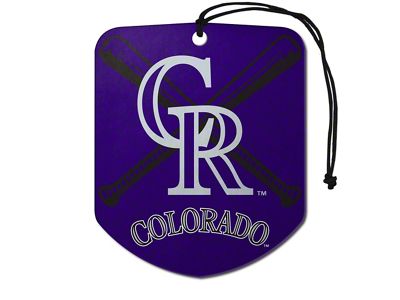 Air Fresheners with Colorado Rockies Logo; Purple