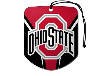 Air Fresheners with Ohio State University Logo; Red and Black