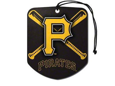 Air Fresheners with Pittsburgh Pirates Logo; Yellow and Black