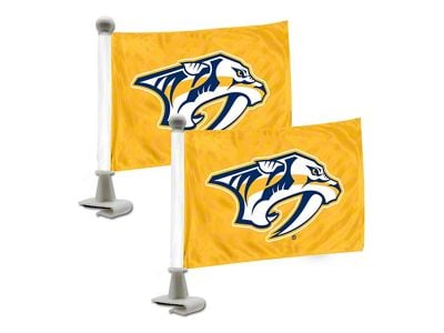 Ambassador Flags with Nashville Predators Logo; Yellow (Universal; Some Adaptation May Be Required)