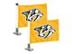 Ambassador Flags with Nashville Predators Logo; Yellow (Universal; Some Adaptation May Be Required)