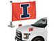 Ambassador Flags with University of Illinois Logo; Orange (Universal; Some Adaptation May Be Required)