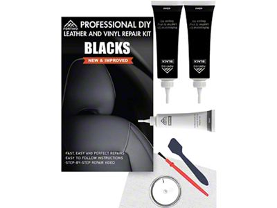 Black Leather and Vinyl Repair Kit